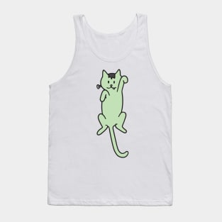 Halloween Costume Cat Frankenstein Tank Top